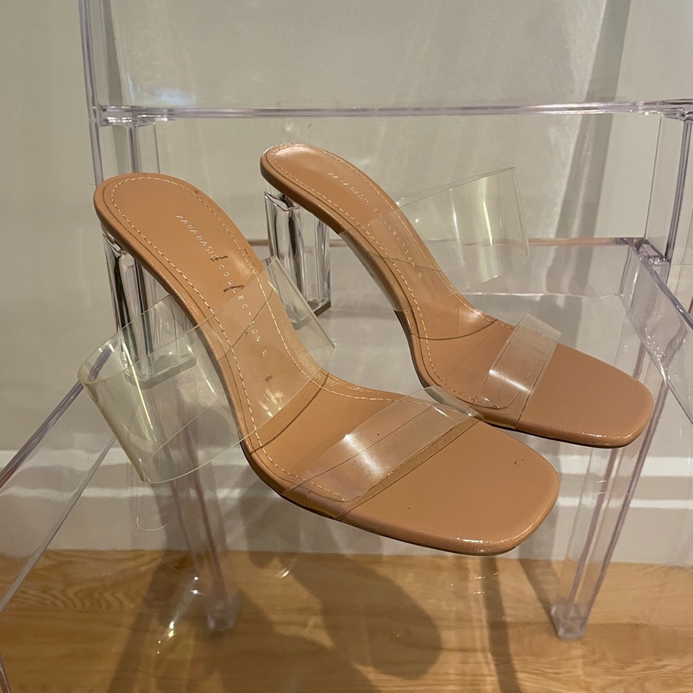 ZARA Nude & PVC Heels